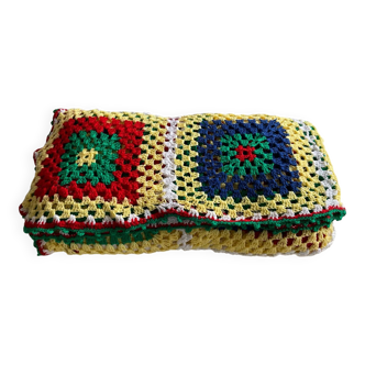 Vintage knitted blanket