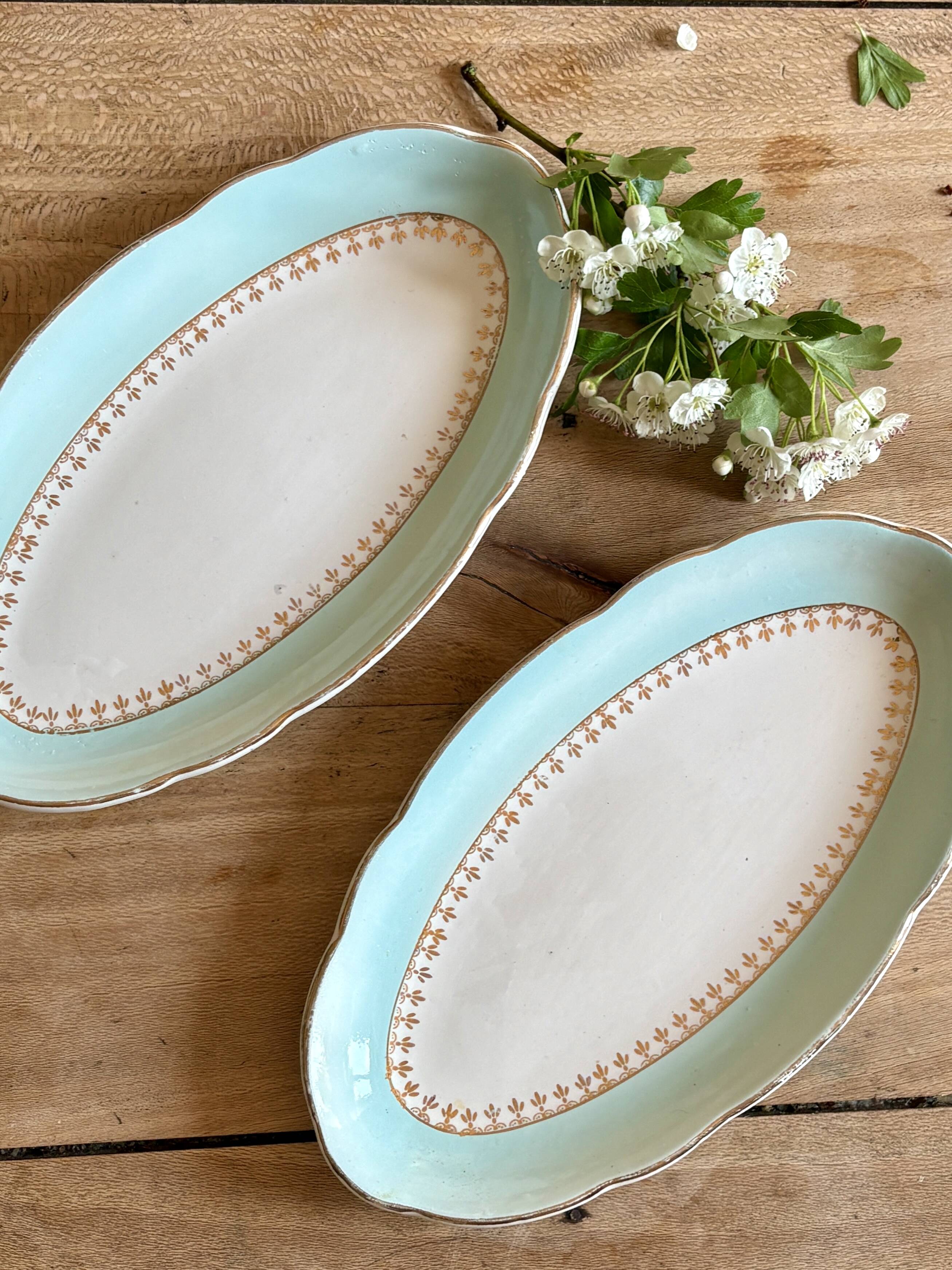 Lot de 2 raviers vintage - modèle Pierre de Sarreguemines