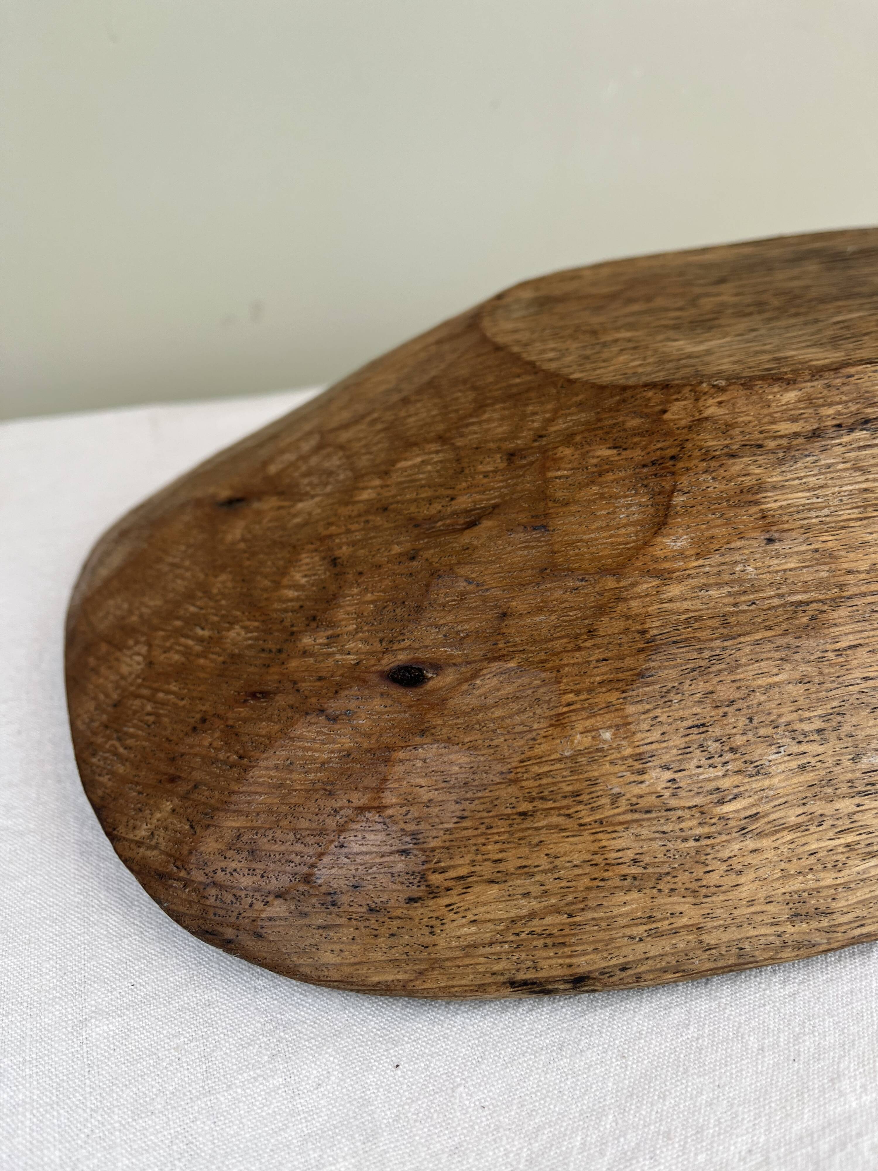 antique carved wooden catchall
