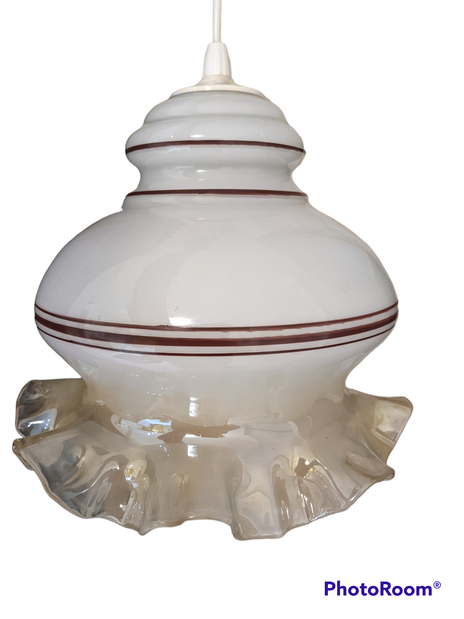 Mocha glass pendant light