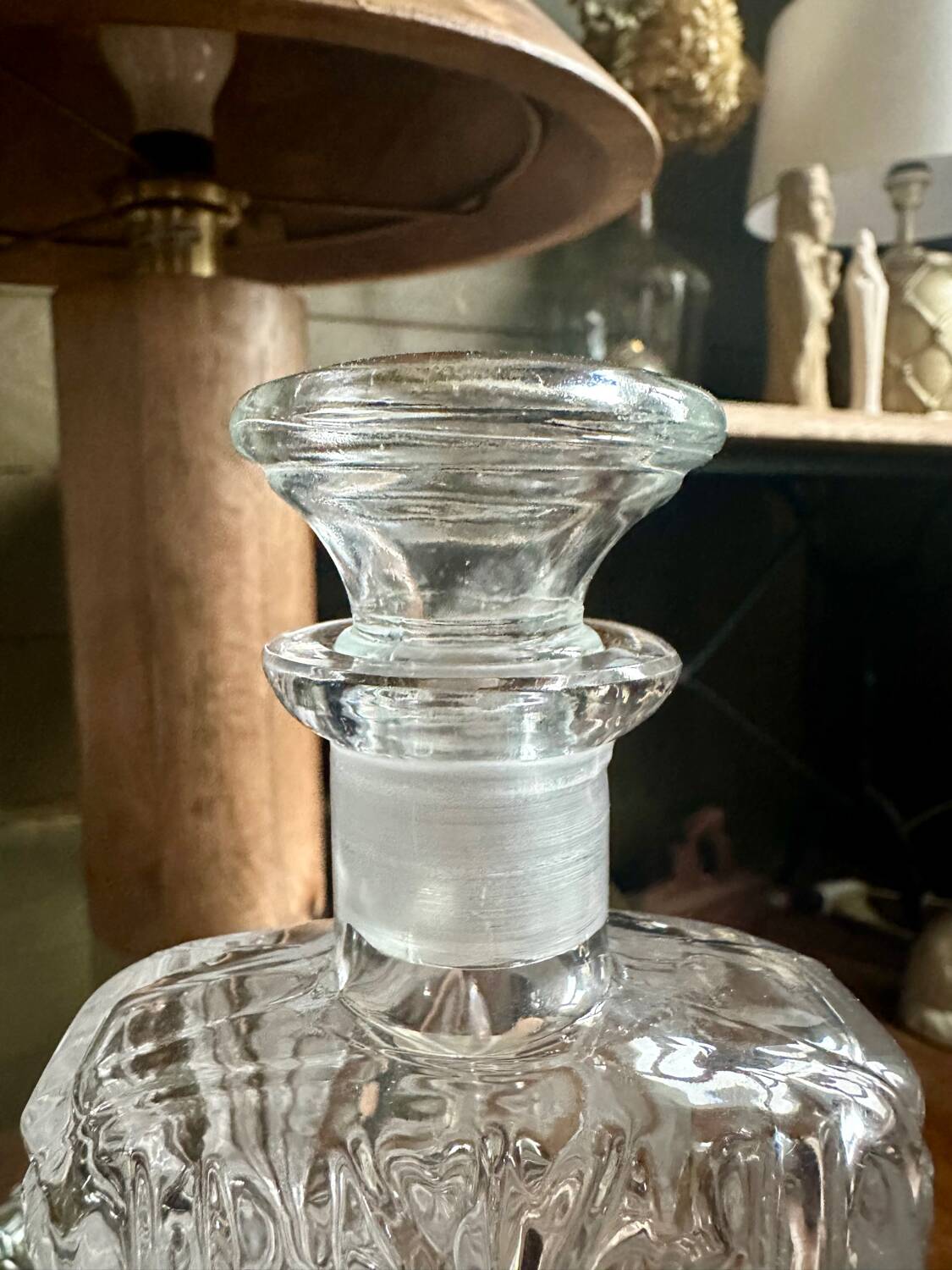 Anna Hutte crystal bottle from the 60s