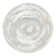 Large glass plate "Smoke Swirls" – white decor, Ø 35 cm