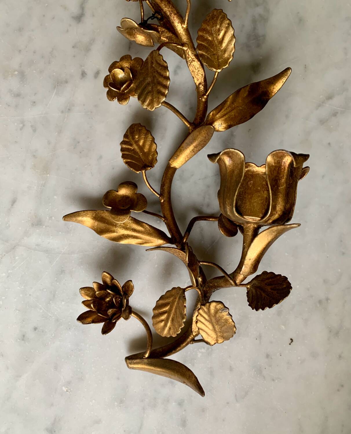 70s wall candle holder