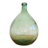 Dame-Jeanne ancienne en verre verte H30