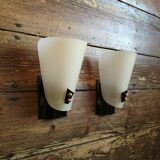 Lucite sconces 1960