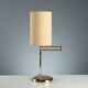 Vintage table lamp in metal and fabric, Italian design, 1980s.
