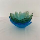 Lot of 4 glass cups in flower shape