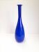 Large bottle vase in bright blue opaline.
