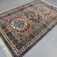 Tapis kazak turc 270x166 cm, tapis vintage, grand tissé à la main tribal 2526