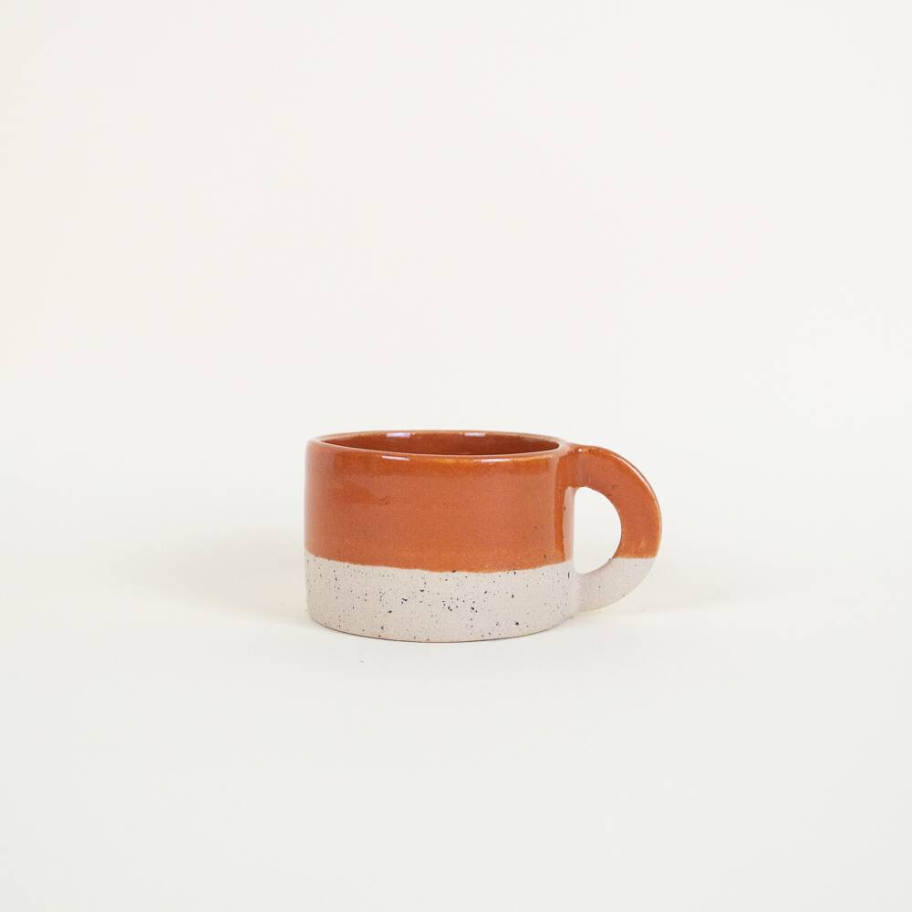 Small caramel coffee cup