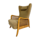 Vintage wingback recliner in Scandinavian design from the 1960s.