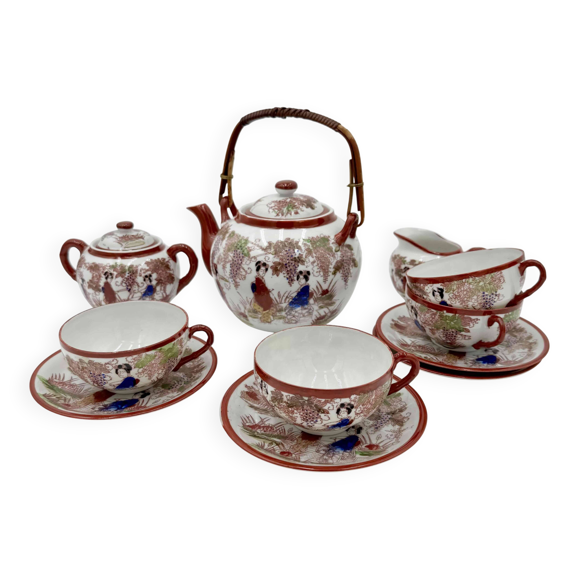 Japanese fine porcelain tea set