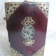 Mother-of-pearl wood jewelry box & chinoiserie brass
