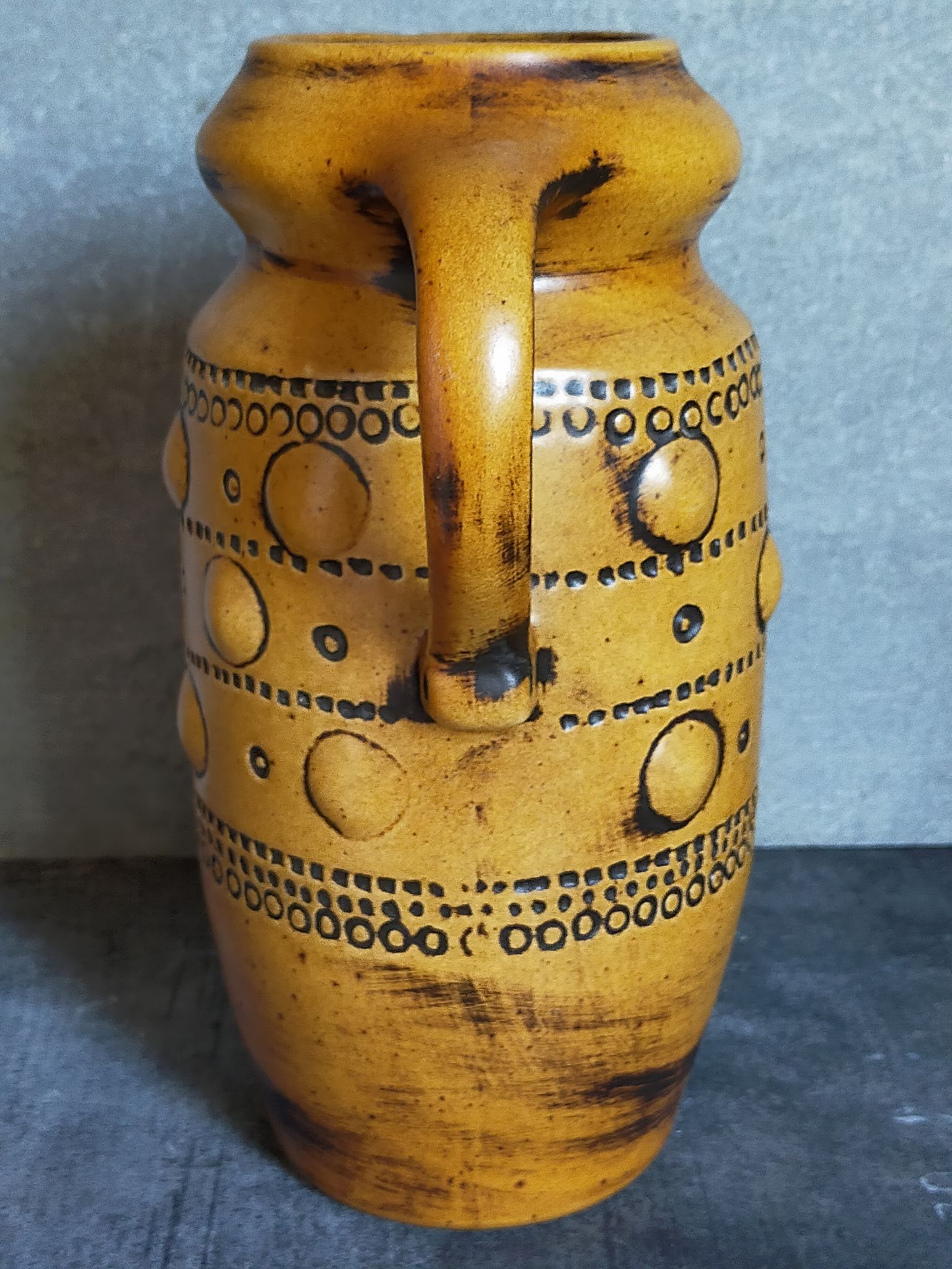 Vintage French ceramic vase 50s
