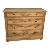 Louis Philipe airbrushed chest of drawers with 5 drawers