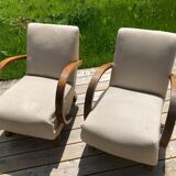 Paire de fauteuils vintage