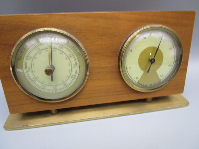 Vintage thermometer and barometer 50s