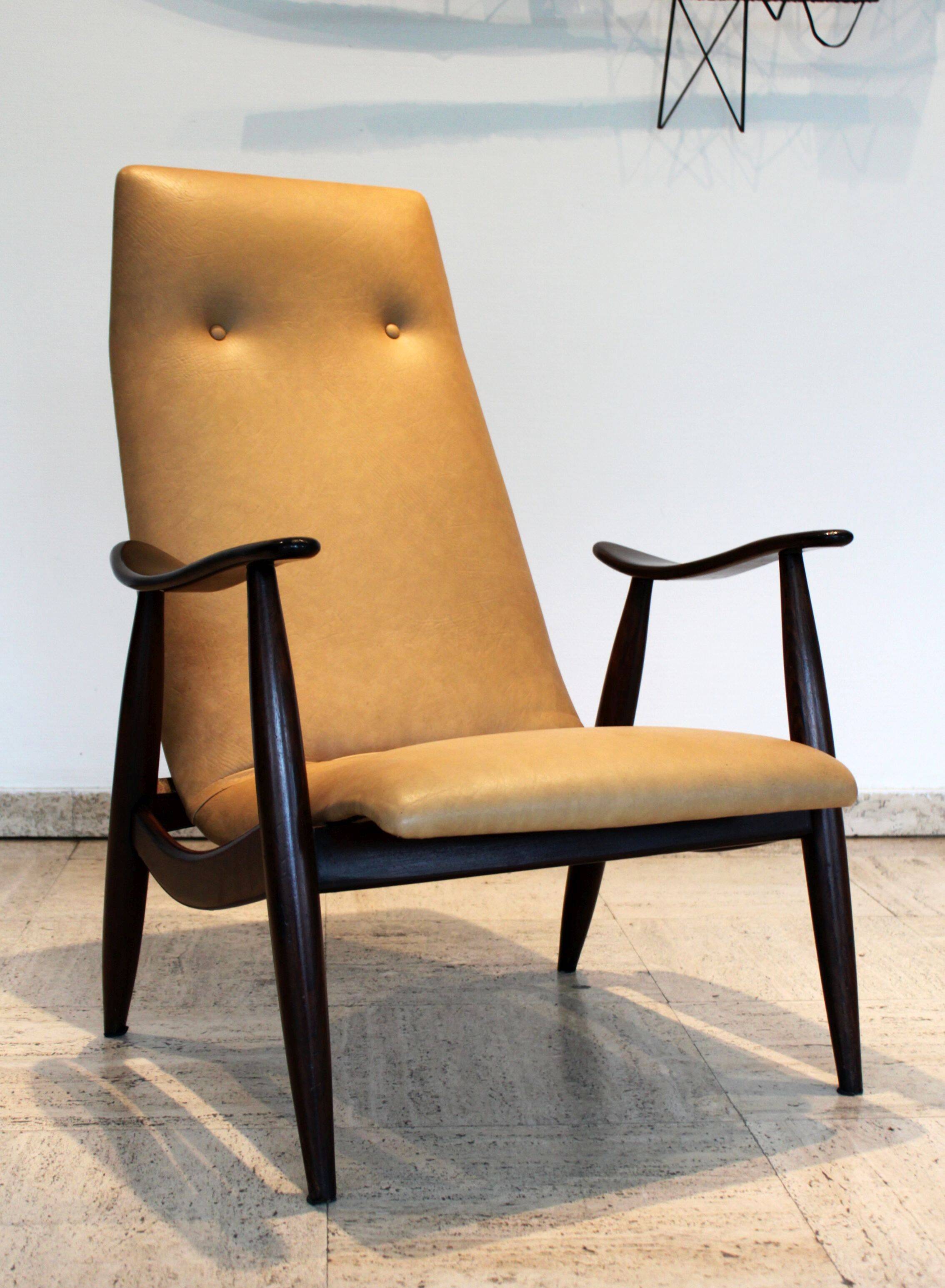 Senior armchair by Louis Van Teeffelen for WéBé, Denmark, 1950.