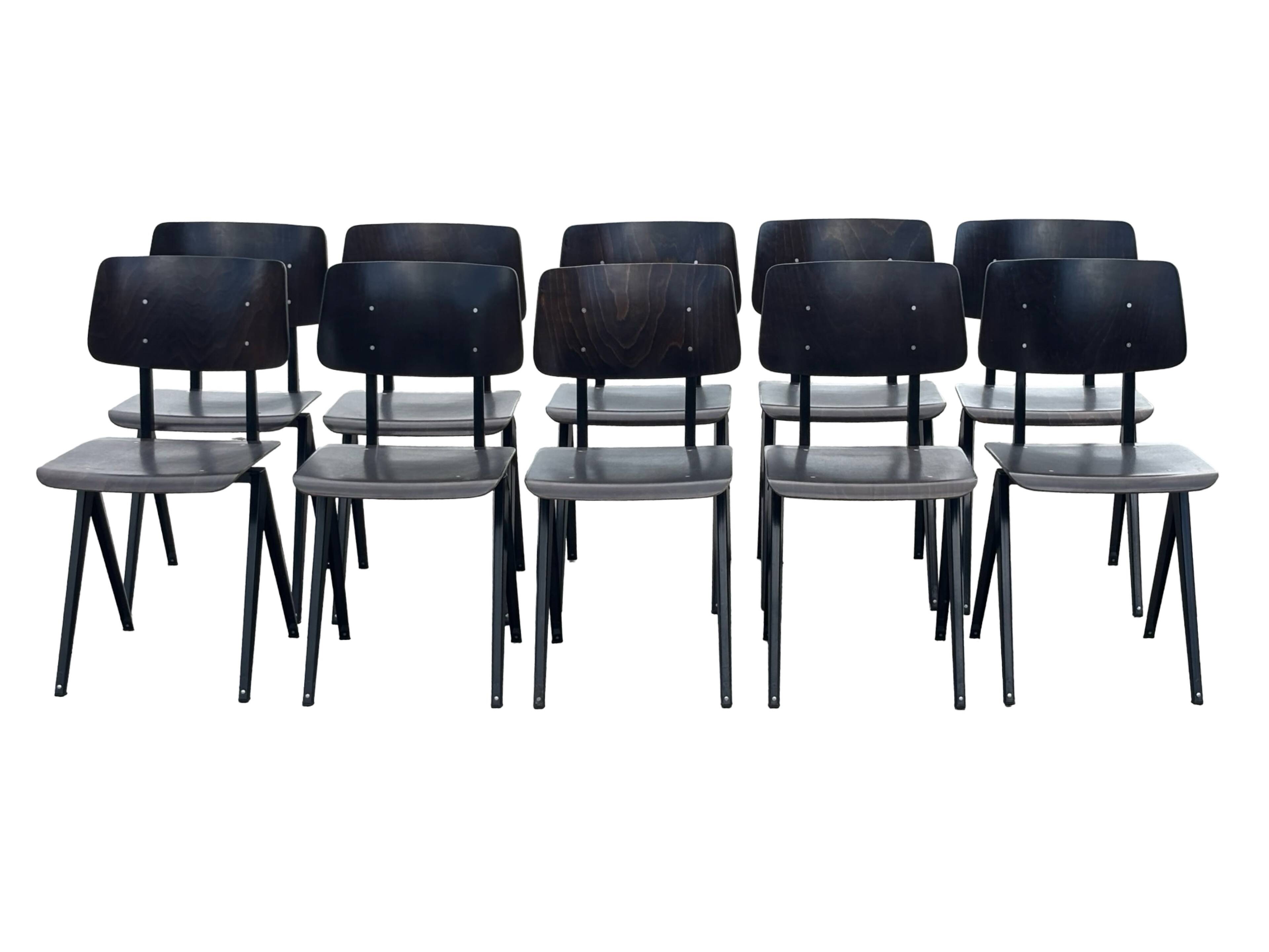 Galvanitas S16 School Chair Dining Chair Design Black Frame