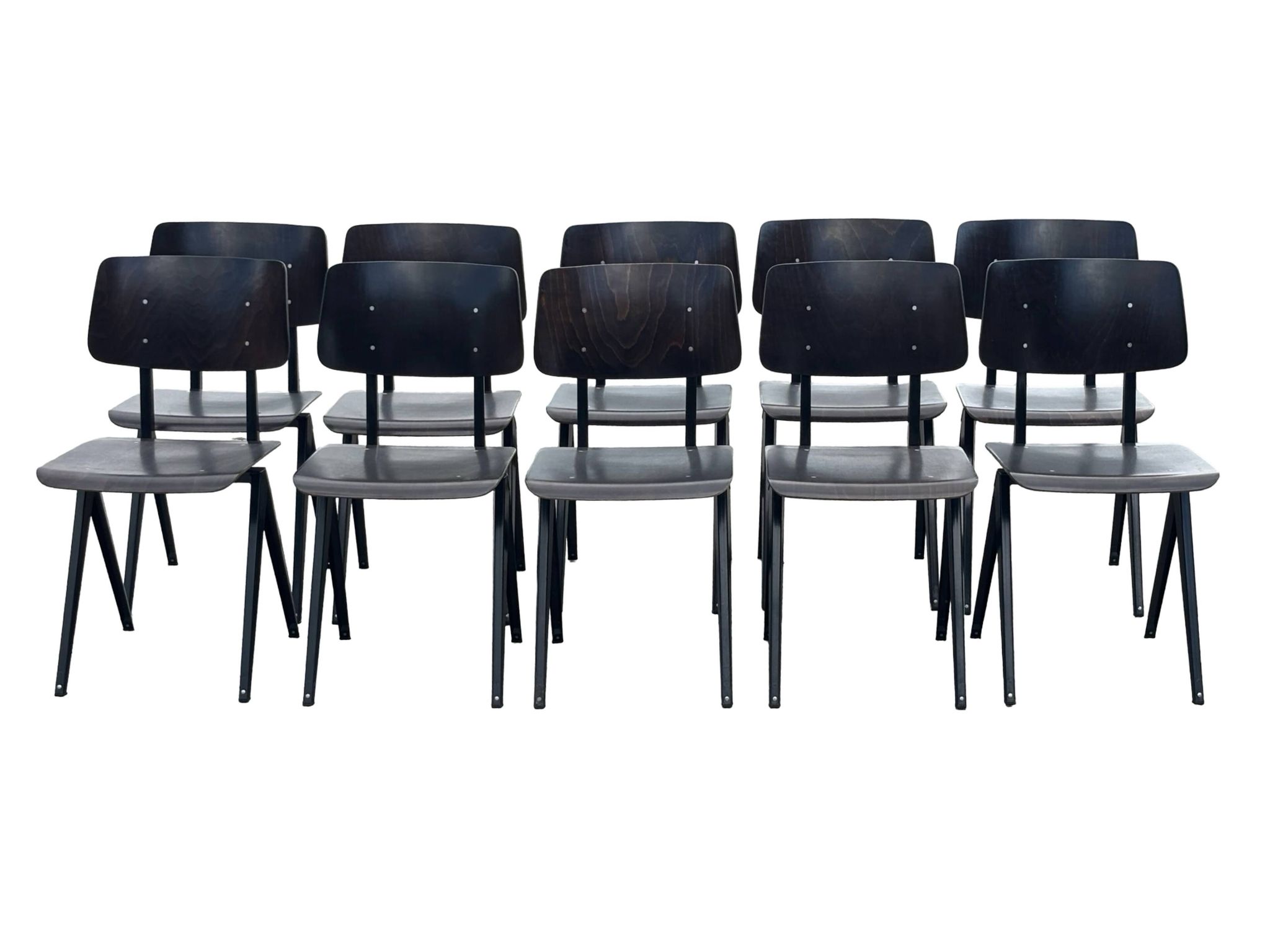 Galvanitas S16 School Chair Dining Chair Design Black Frame