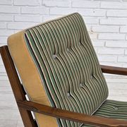 1960s, Danish armchair, furniture wool, beech wood.