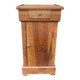 Antique bedside table in solid wood – natural patina