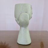 Large anthropomorphic vase made of thick fibreglass, 1980s-1990s.