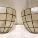 Paire d'appliques nacre coquillage