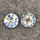 Two artisanal ceramic plates