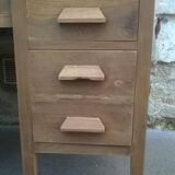 Minister's desk in solid raw oak from the 1930s