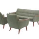 living room set,  norway 1960's, set of 2 armchairs & sofa