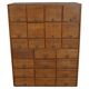 Vintage German pine & oak apothecary cabinet, 1950s
