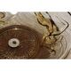 Glass coupe 'Naïades' with turned wooden Art Deco base