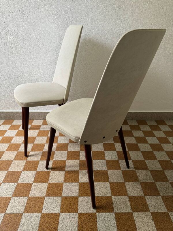 2 chaises tonneau Baumann années 60