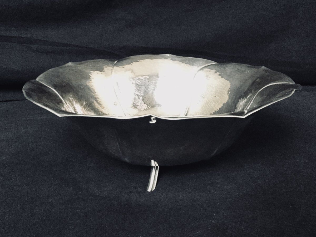 Coupe en argent martelée hollandaise