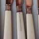 12 giltmetal cheese knives