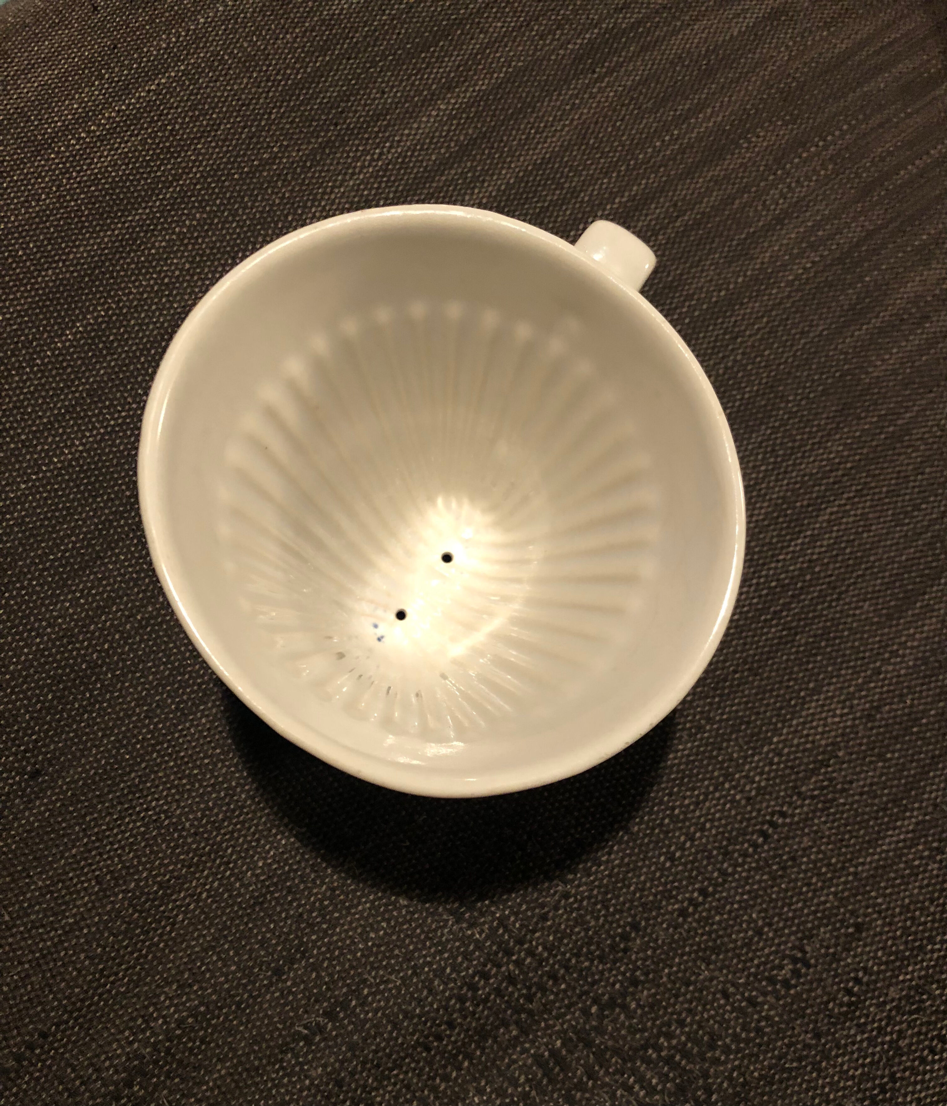 Ceramic coffee filter flowers