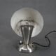 Bauhaus  Nickel "Mushroom" Table Lamp, Czechoslovakia, 1930s