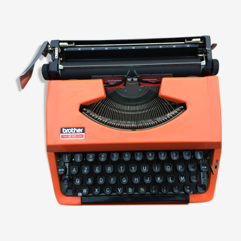 Machine à écrire Brother 210 orange made in Japan