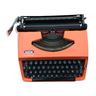 Machine à écrire Brother 210 orange made in Japan