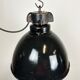 Industrial Bauhaus Black Enamel Pendant Lamp, 1930s