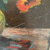 Still life "marigolds in a vase"