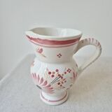 Small vintage pitcher/vase with floral decoration - Henriot Quimper