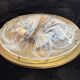 Large Hillebrand ceiling light in Murano glass and brass – 1970s