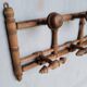 Bamboo style wooden wall coat hook ep 1940