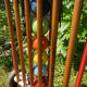 Vintage wooden croquet game
