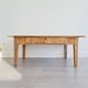 Table de ferme basse bois brut