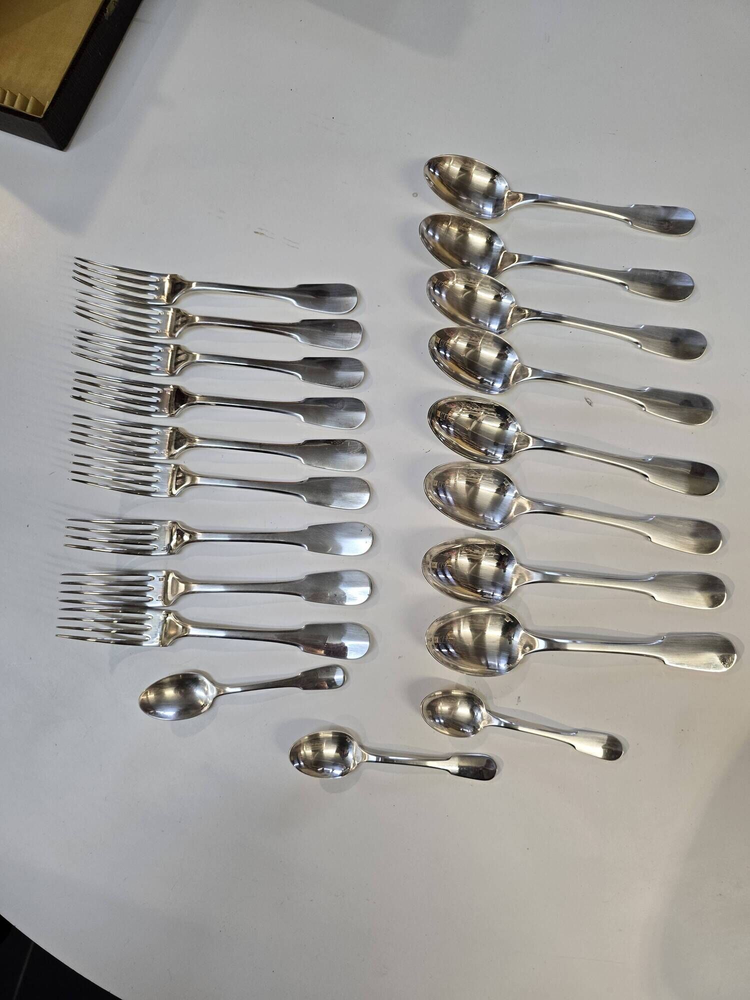 Christofle cutlery in silver metal 20 pieces mid-20th century