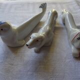 Art Deco animal knife holders