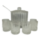 Crystal punch or cocktail service by Anna Hütte from the 1970s.